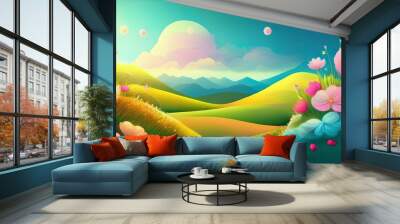 Abstract spring time background Wall mural