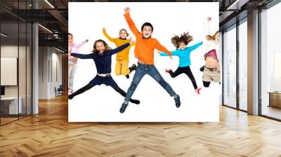 children jumping Wall mural