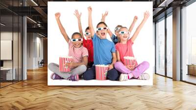 Kids in the movies Wall mural