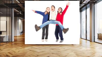 Kids jumping Wall mural