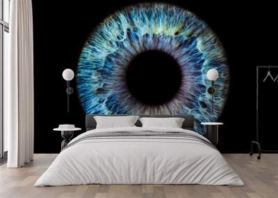 abstract blue eye Wall mural