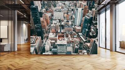 New York Cityscape Aerial Wall mural