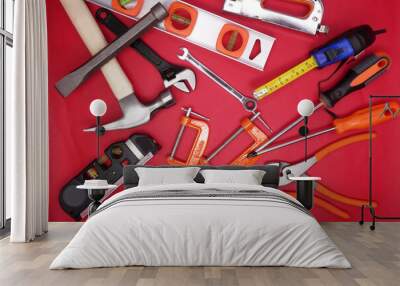 Tool kit for work and construction Wall mural