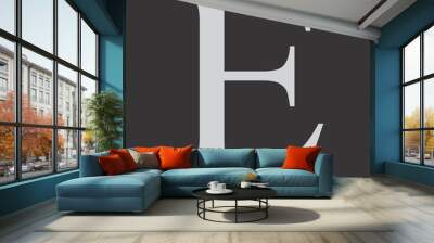 Epsilon greek letter icon Wall mural