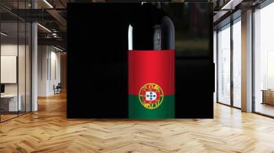 bottle of wine from Portugal Wall mural