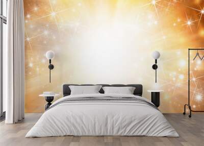 abstract gold christmas background Wall mural