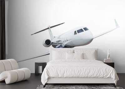 Airplane isolated on white background Wall mural