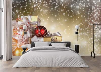 christmas gifts Wall mural