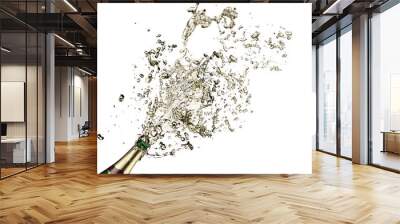 Close-up of champagne explosion Wall mural