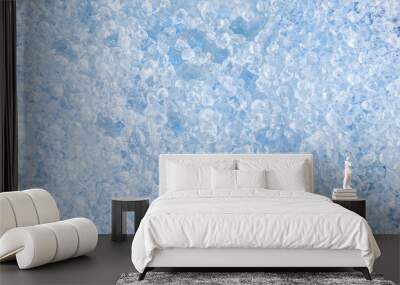 crushed ice background. Wall mural