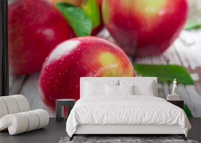 fresh red apples Wall mural