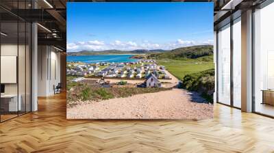 The new path to Murder Hole beach, officially called Boyeeghether Bay starts at the camping site County Donegal, Ireland Wall mural