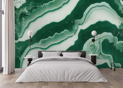 Trendy natural marble pattern. Abstract green ART. Natural Luxury. The style incorporates swirls of marble or ripples of agate. Very beautiful GREEN paint. Wall mural