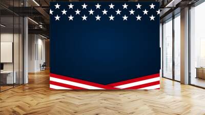 USA patriotic background. Vector EPS10. Wall mural