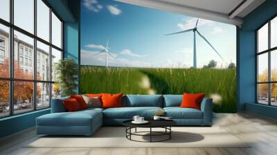 The Race for Green Energy  Wall mural