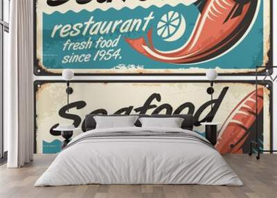 Seafood Wall mural