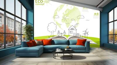 Environmentally friendly world. Wall mural