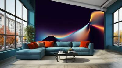 Colored Wave Abstract Background Wall mural