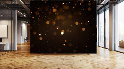 Gold bokeh awards glamour background. Wall mural