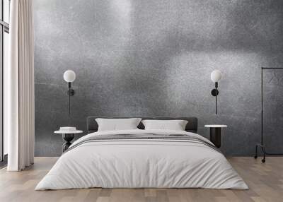 Silver dark grey metal texture background design Wall mural