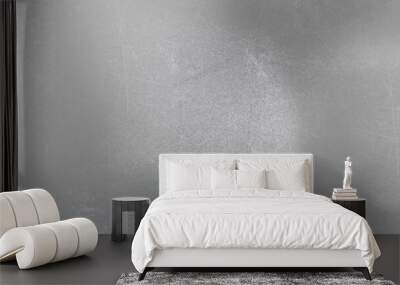 silver texture background with brushed metal shiny scratches effect Wall mural