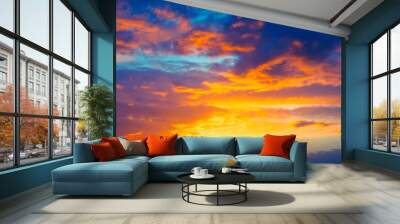 Beautiful Sunset landscape Wall mural