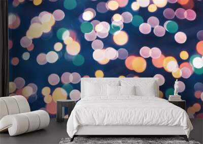 Beautiful Vintage Festive Background with multicolored confetti Wall mural