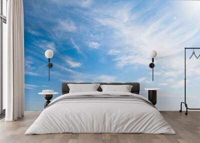 Blue sky with clouds over the horizon Wall mural