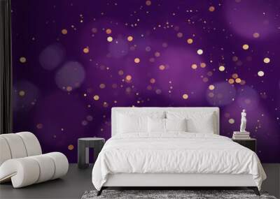 Purple Festive abstract Background Wall mural