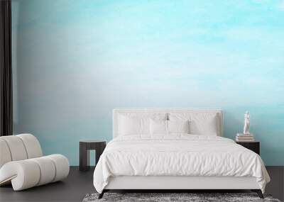 Wide Angle Blue Watercolor background Wall mural