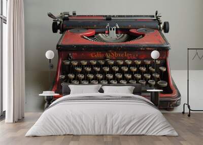 Relive the Golden Age of Writing with a Beloved Vintage Typewriter Wall mural