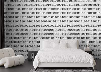 binary numbers moder communication computer Wall mural