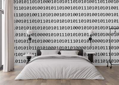 binary numbers moder communication computer Wall mural