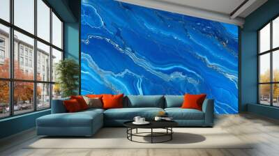 blue water background Wall mural