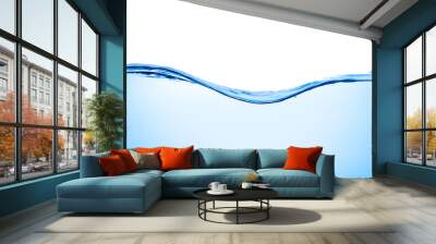 blue water wave liquid splash bubble drink Wall mural