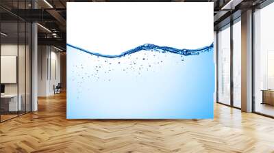 blue water wave liquid splash drink Wall mural