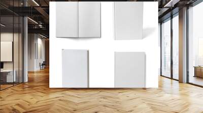 book notebook textbook white blank paper template Wall mural