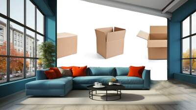 box package delivery cardboard carton shipping packaging gift pack container storage post send transport Wall mural