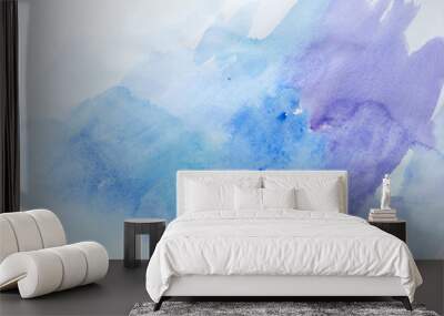 color strokes watercolor painting art Wall mural