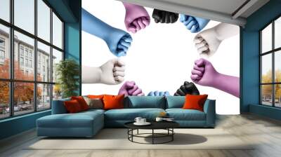 corona virus coronavirus epidemic glove protective protection virus medical health fist power strength hand Wall mural