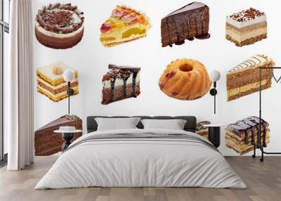 cream chocolate fruit cake sweet food dessert Wall mural