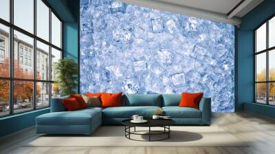 ice cube background cool water freeze Wall mural