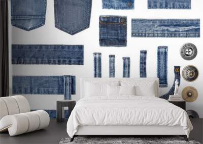 jeans parts Wall mural