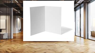 leaflet white blank paper template Wall mural