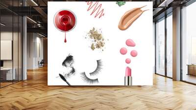 make up beauty lipstick nail polish liquid powder mascara pencil Wall mural