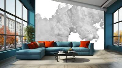 paint in water color liquid white Wall mural