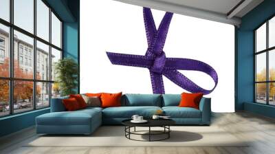 purple ribbon celebration christmas birthday Wall mural