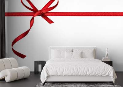 ribbon bow card note chirstmas celebration greeting Wall mural