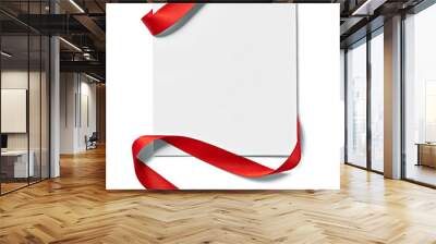 ribbon bow card note chirstmas celebration greeting Wall mural