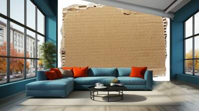 ripped cardboard piece paper note Wall mural